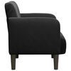 vidaXL Fauteuil avec accoudoirs noir 54 cm velours