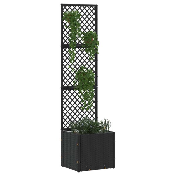 vidaXL Jardinière Noir 35 x 30 x 135 cm Métal