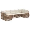 vidaXL Ensemble de canap&eacute; de jardin 7 pc 7-Nombre de places