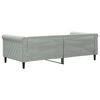 vidaXL Lit de repos sans matelas gris clair 90x190 cm velours