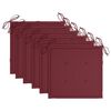 vidaXL Chaises de jardin avec coussins lot de 6 Bois d'acacia massif