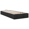 vidaXL Cadre de lit ottoman sans matelas noir 90x200 cm tissu