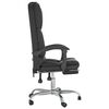 vidaXL Fauteuil de massage inclinable de bureau Noir Similicuir