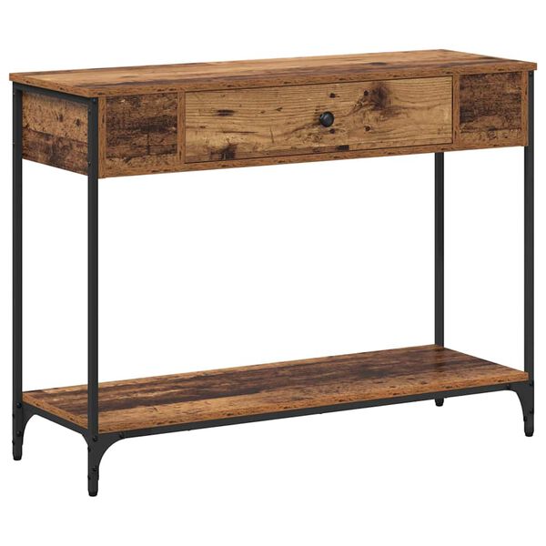 vidaXL Table console Bois ancien 100 x 34.5 x 75 cm Bois d'ing&eacute;nierie
