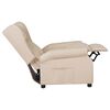 vidaXL Fauteuil inclinable Crème Tissu