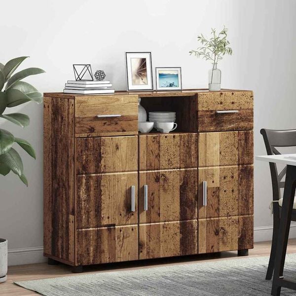 vidaXL Cabinet en Bois avec tiroir Bois ancien 88,5 x 30,5 x 73 cm