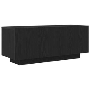 vidaXL Meuble TV Ch&ecirc;ne noir 100 x 35 x 40 cm Bois d'ing&eacute;nierie