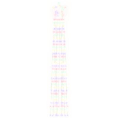 vidaXL Guirlande de sapin de Noël 320 LED colorées 375 cm