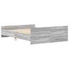 vidaXL Cadre de lit sans matelas sonoma gris 120x200 cm