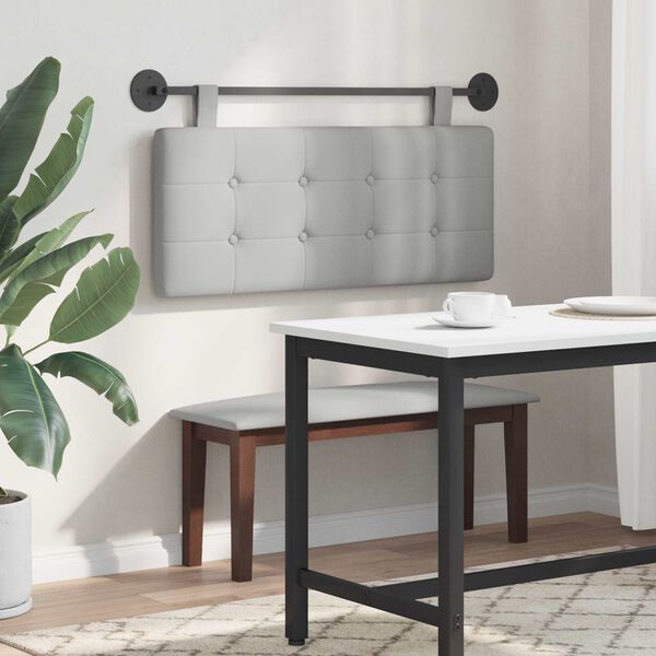 vidaXL T&ecirc;te de lit suspendue Montage mural tissu