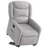 vidaXL Fauteuil inclinable gris nuage tissu