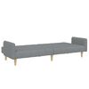 vidaXL Canap&eacute;-lit &agrave; 2 places avec repose-pied gris clair tissu