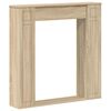 vidaXL Cadre de chemin&eacute;e Sonoma 100 x 20 x 100 cm Bois d'ing&eacute;nierie