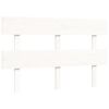 vidaXL Lit pour personne &acirc;g&eacute;e sans matelas blanc bois massif