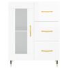 vidaXL Buffet Blanc brillant 69,5x34x90 cm Bois d'ingénierie