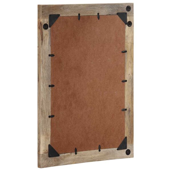 vidaXL Miroir de salle de bain 50x3x70 cm bois de manguier massif