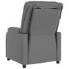 vidaXL Fauteuil de massage Gris Similicuir