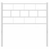 vidaXL Tête de lit métal blanc 90 cm
