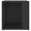 vidaXL Table d'appoint Noir 33x33x34,5 cm Agglom&eacute;r&eacute;