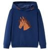vidaXL Sweat-shirt &agrave; capuche pour enfants bleu marine 92