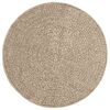vidaXL Tapis ZIZUR beige &Oslash; 90 cm aspect de jute int&eacute;rieur et ext&eacute;rieur