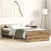 vidaXL Cadre de lit sans matelas ch&ecirc;ne artisanal 90x200 cm