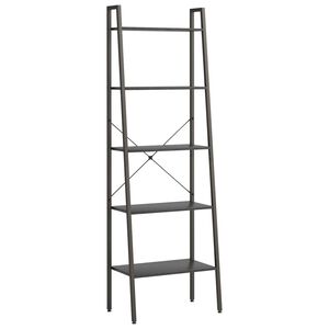 vidaXL &Eacute;tag&egrave;re sur pied 5 niveaux Noir 56x35x174 cm
