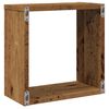 vidaXL &Eacute;tag&egrave;res cube murales 6 pcs vieux bois 30x15x30 cm