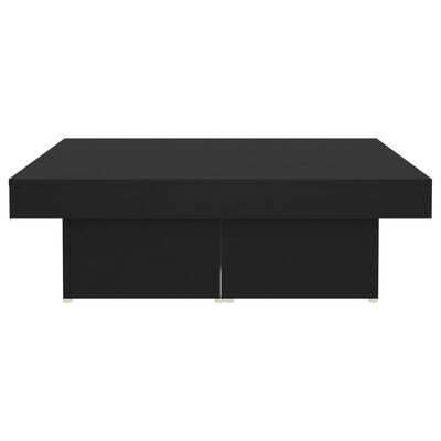 vidaXL Table basse Noir 90x90x28 cm Aggloméré