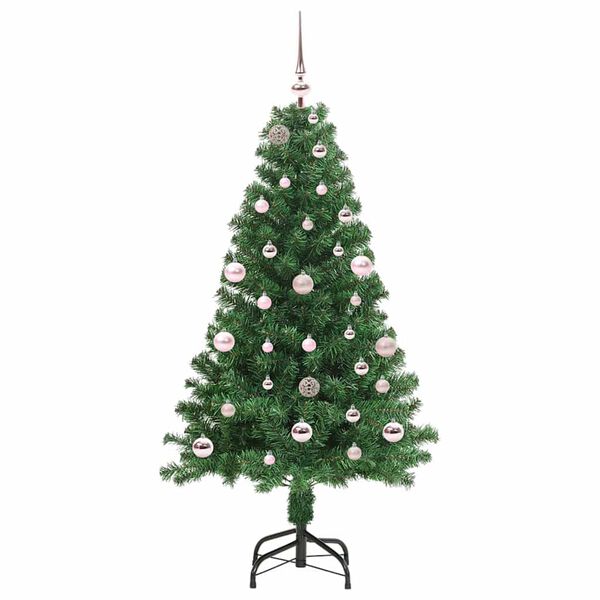vidaXL Sapin de No&euml;l artificiel Vert 150 cm PVC, Acier et Plastique