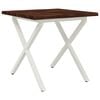 vidaXL Table &agrave; manger en bord vivant 70 x 70 x 75 cm