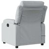 vidaXL Fauteuil de massage inclinable Gris clair Tissu