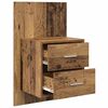 vidaXL Cabinet de chevet mural 2 pcs Bois Ancien 48,5 x 32,5 x 80 cm