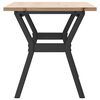 vidaXL Table basse cadre en Y 100x50x45 cm bois de pin massif et acier