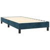 vidaXL Sommier &agrave; lattes de lit et matelas et LED Bleu fonc&eacute; 90x190cm