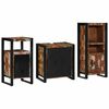 vidaXL Ensemble de mobilier de salle de bain avec étagère 3 pcs