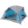 vidaXL Tente de camping de cabine 4 personnes bleu imperméable