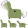 vidaXL Fauteuil inclinable &eacute;lectrique vert clair velours