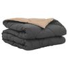 vidaXL Duvet d'&eacute;t&eacute; simple Anthracite et Taupe 200 x 140 cm Microfibre