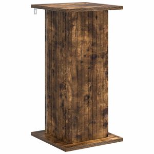 vidaXL Support de Plante Ch&ecirc;ne fum&eacute; 30,5 x 30 x 60,5 cm