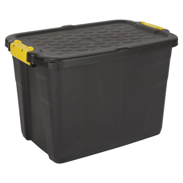 Practo Home Bo&icirc;te de rangement 60 L noir