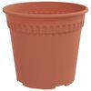 vidaXL Pots de plantes 6 pcs Rouge brique &Oslash; 17 x 14 cm Plastique