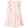 vidaXL Robe pour enfants &agrave; volants rose p&acirc;le 92