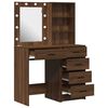 vidaXL Table de Toilette avec tiroir 2 pcs Marron 50 x 41 x 135 cm