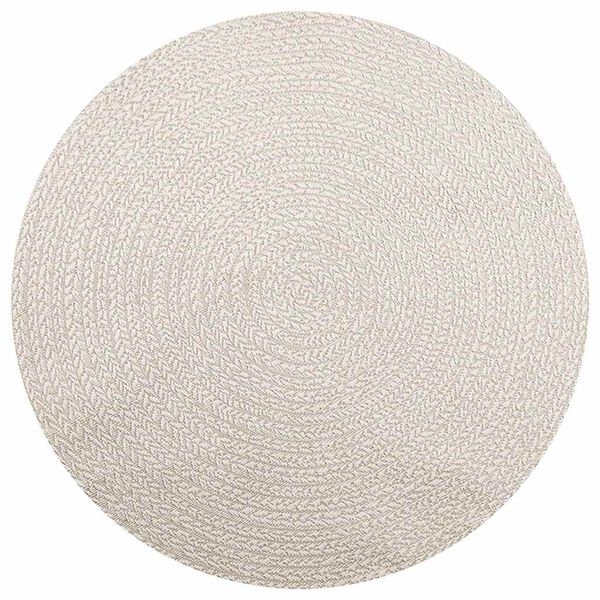 vidaXL Tapis ZIZUR cr&egrave;me &Oslash; 160cm aspect de jute int&eacute;rieur et ext&eacute;rieur