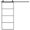 vidaXL Porte coulissante avec kit de quincaillerie 90x205 cm Verre ESG