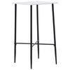 vidaXL Ensemble de bar 5 pcs Similicuir Noir