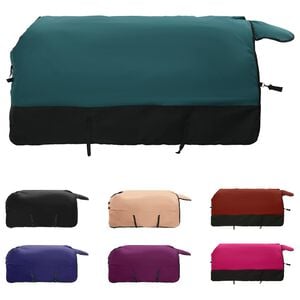 vidaXL Couverture &Eacute;quine Vert fonc&eacute; et noir 75 cm Polyester