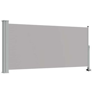 vidaXL Auvent latéral rétractable de patio 120 x 300 cm Gris