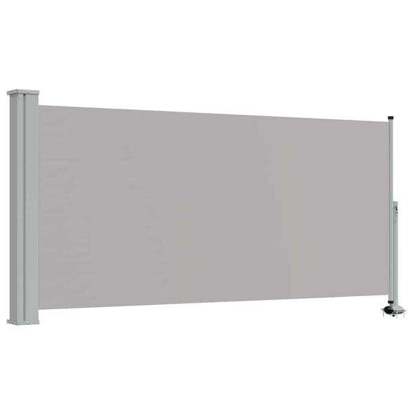 vidaXL Auvent latéral rétractable de patio 120 x 300 cm Gris